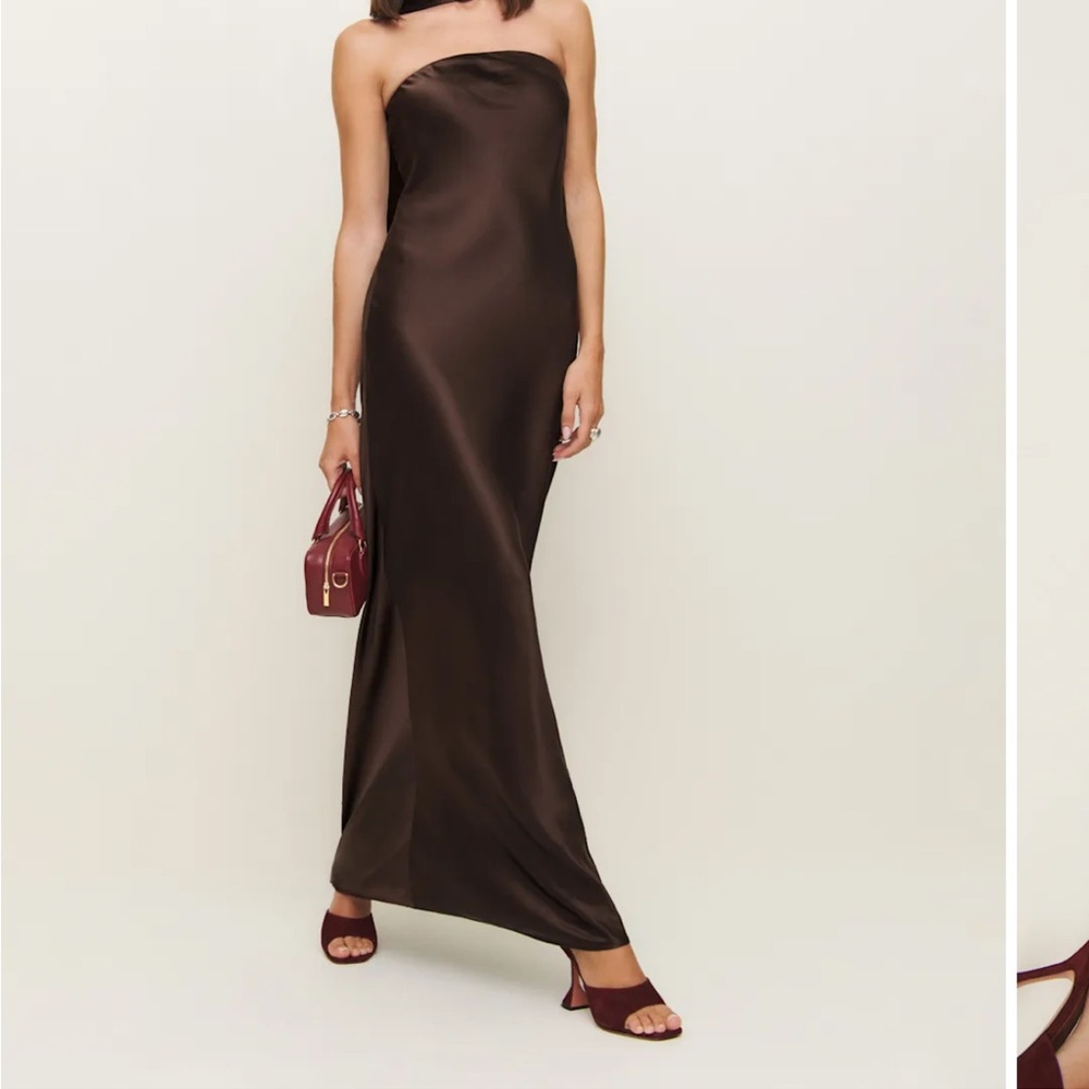 Reformation Oren Silk Dress